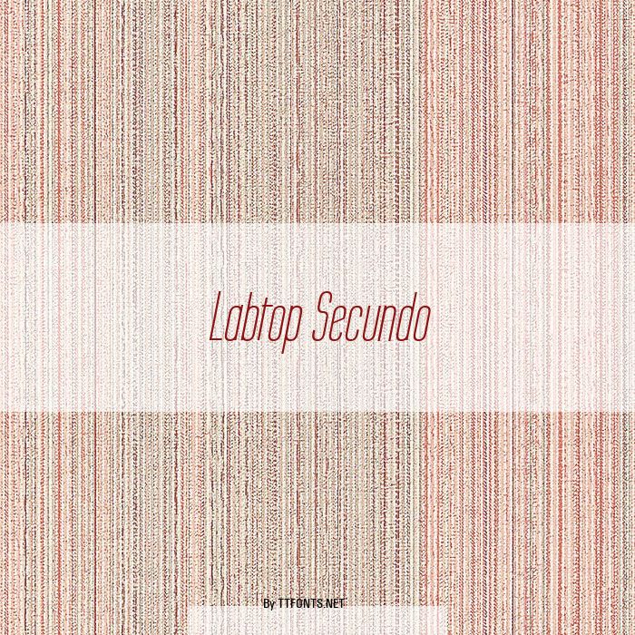 Labtop Secundo example