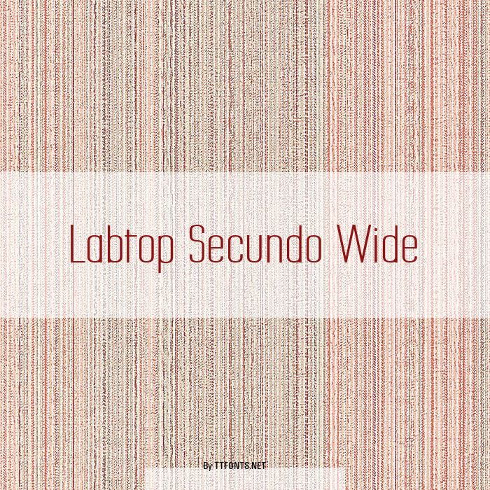 Labtop Secundo Wide example