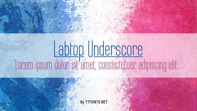 Labtop Underscore example