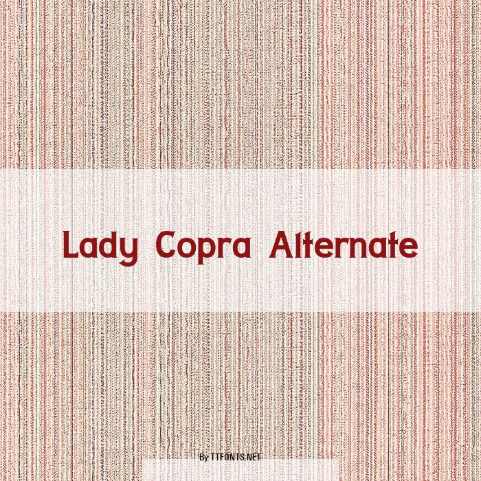 Lady Copra Alternate example