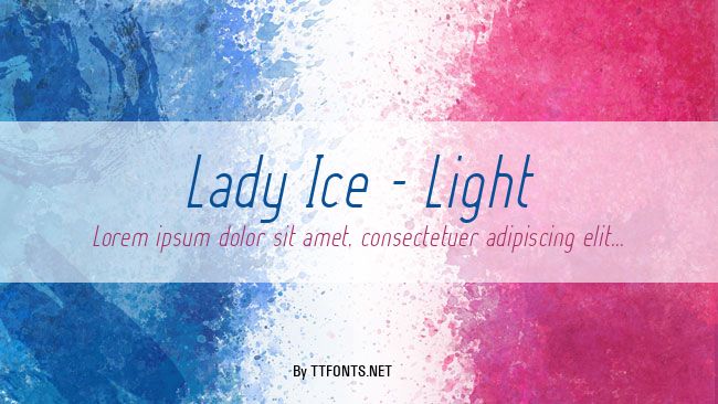 Lady Ice - Light example