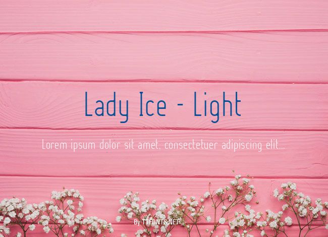 Lady Ice - Light example