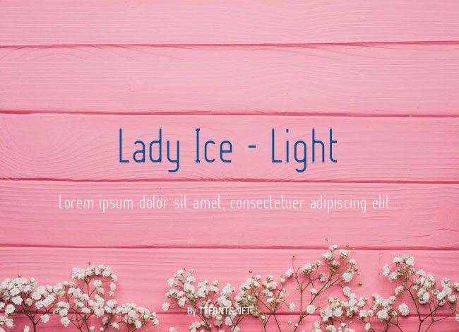 Lady Ice - Light example