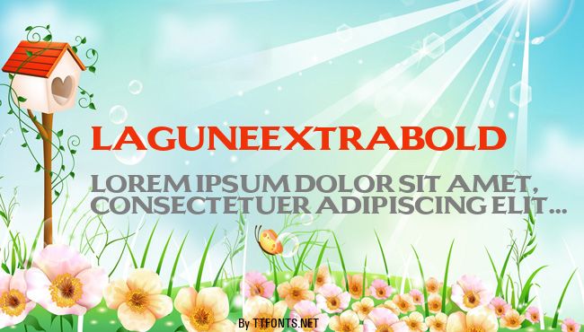 LaguneExtraBold example