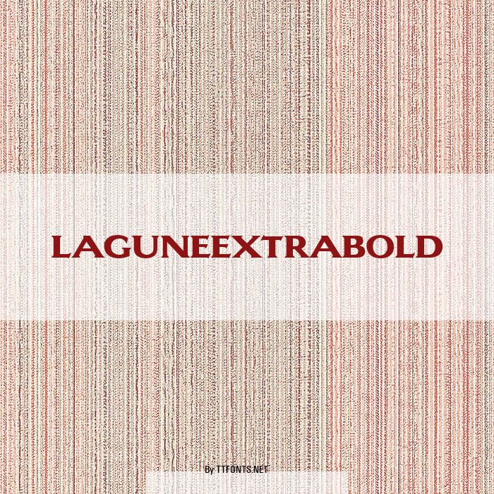 LaguneExtraBold example