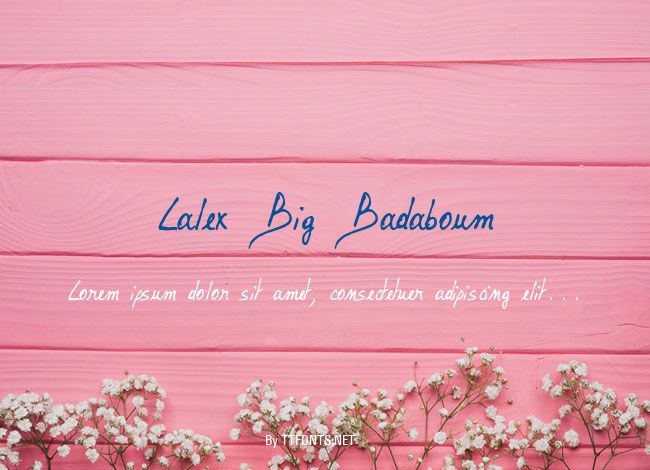 Lalex Big Badaboum example