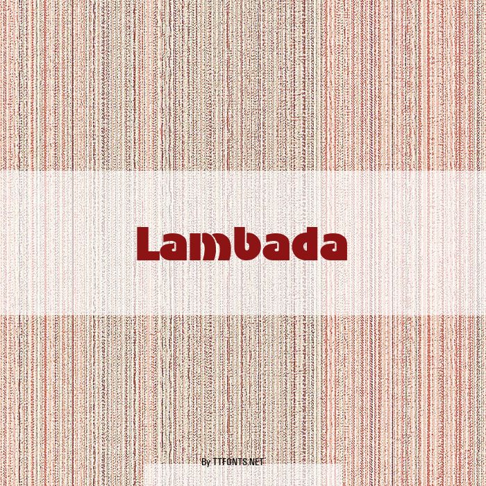 Lambada example