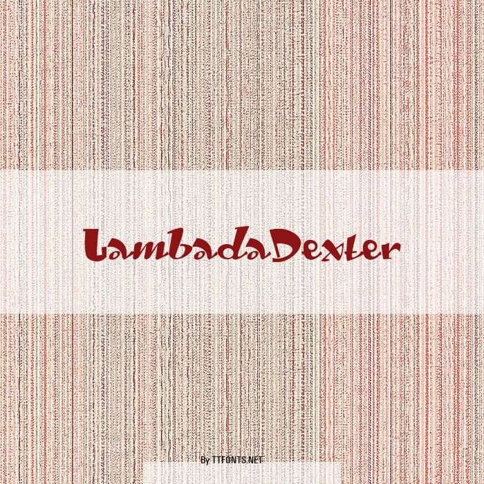 LambadaDexter example