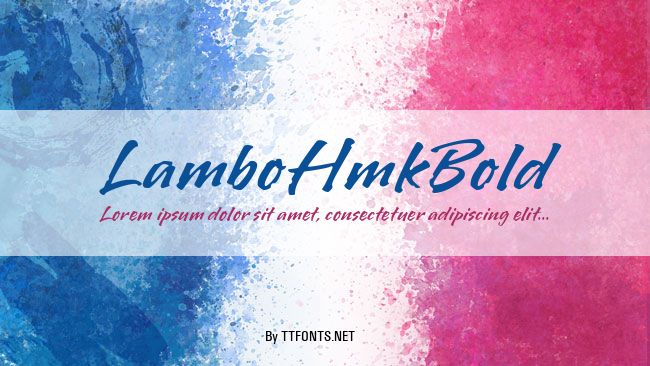 LamboHmkBold example