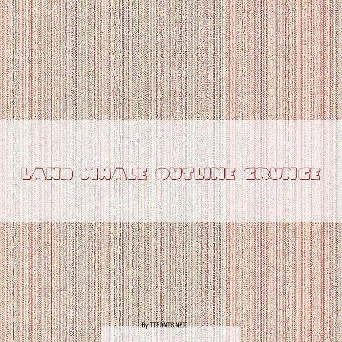 Land Whale Outline Grunge example