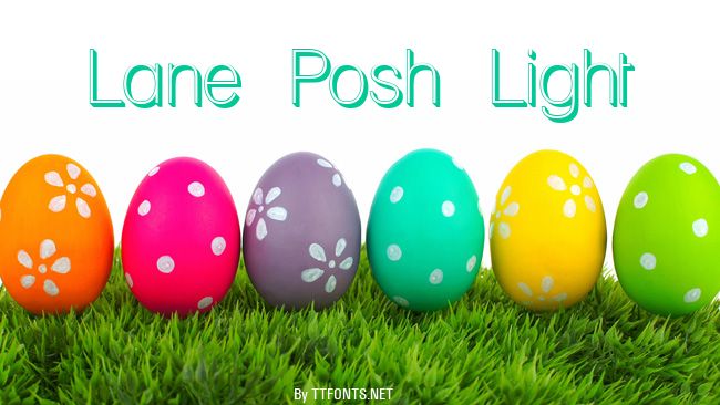 Lane Posh Light example