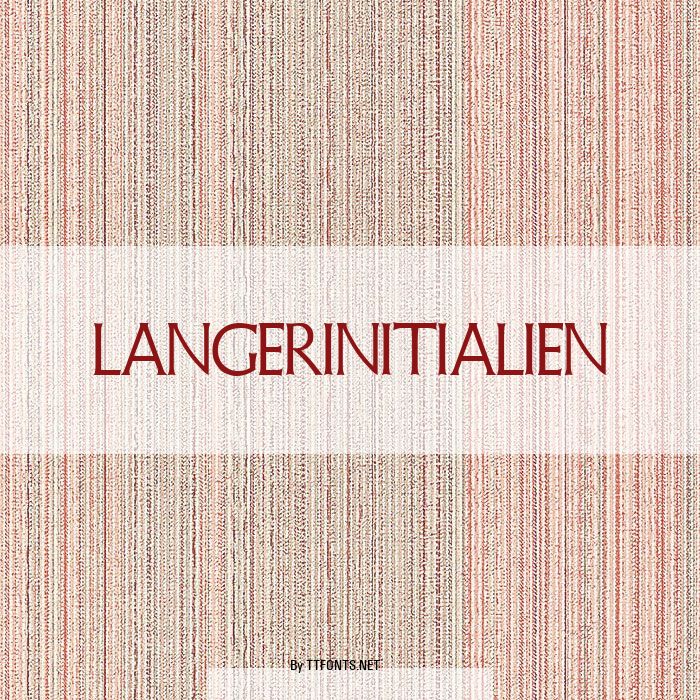 LangerInitialien example