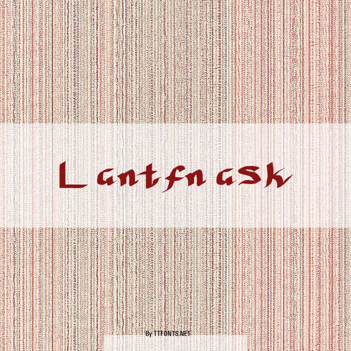 Lantfnask example