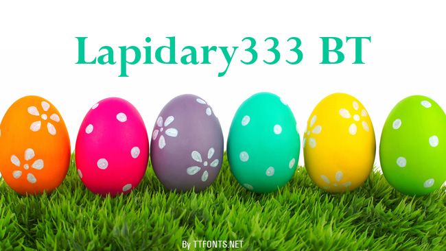 Lapidary333 BT example