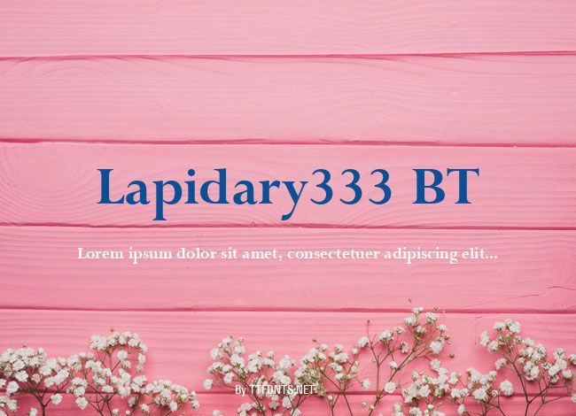 Lapidary333 BT example