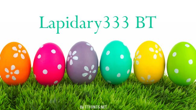 Lapidary333 BT example