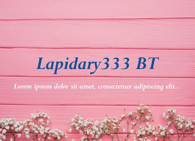 Lapidary333 BT example