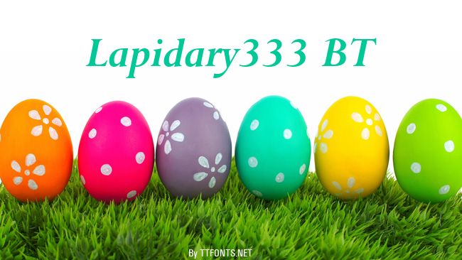 Lapidary333 BT example