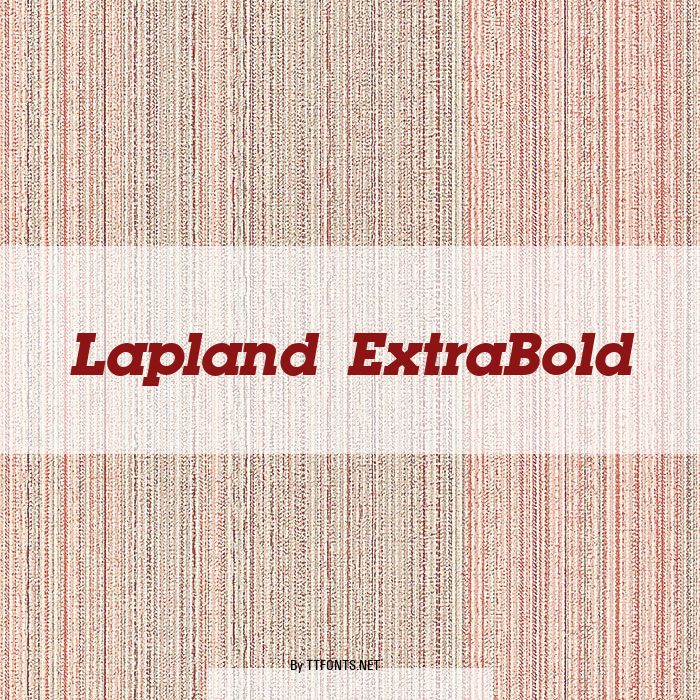 Lapland ExtraBold example