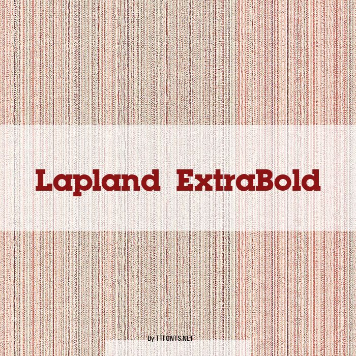 Lapland ExtraBold example