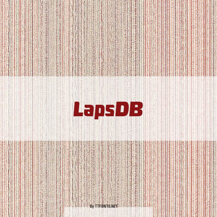 LapsDB example