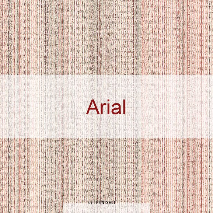 Arial example