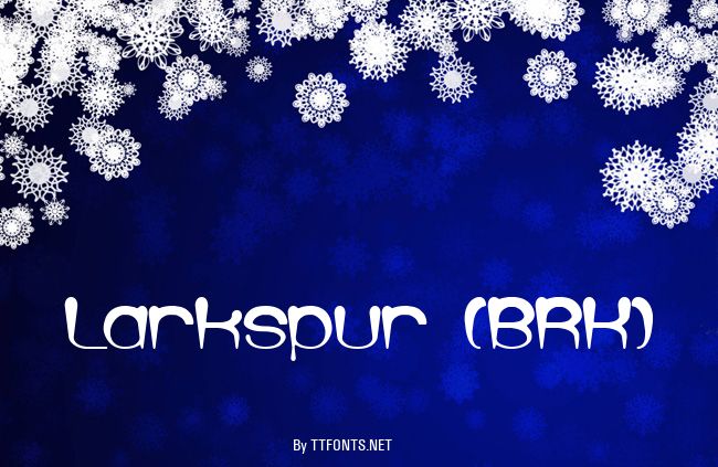 Larkspur (BRK) example