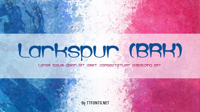 Larkspur (BRK) example