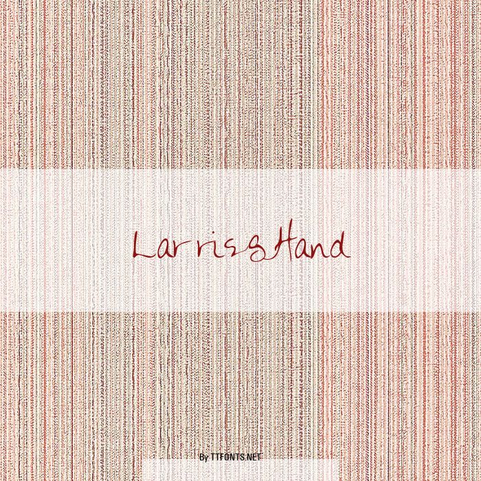 LarriesHand example