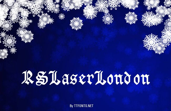 RSLaserLondon example