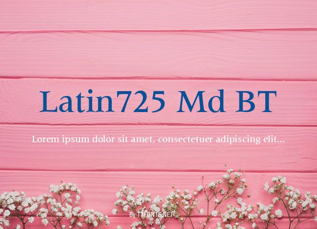 Latin725 Md BT example