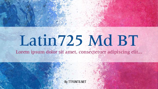 Latin725 Md BT example
