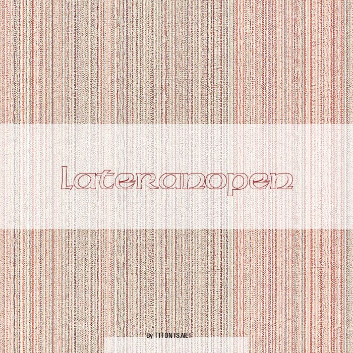 LateranOpen example