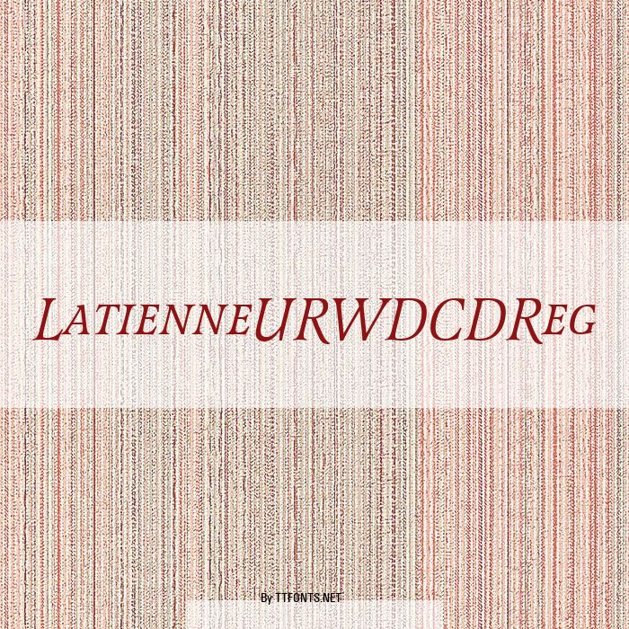 LatienneURWDCDReg example