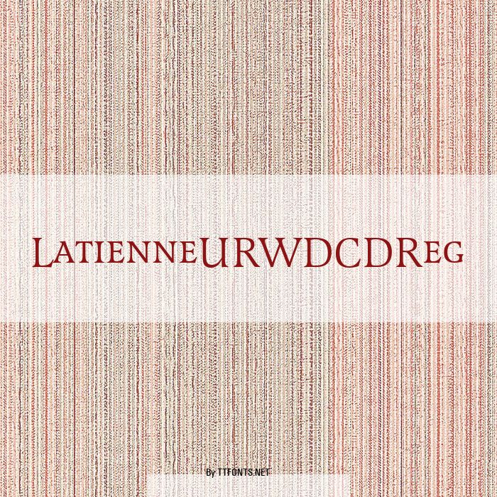 LatienneURWDCDReg example