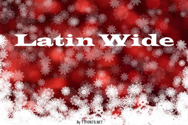 Latin Wide example