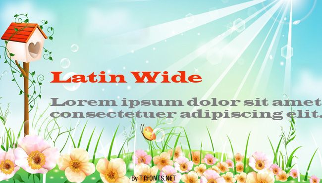 Latin Wide example