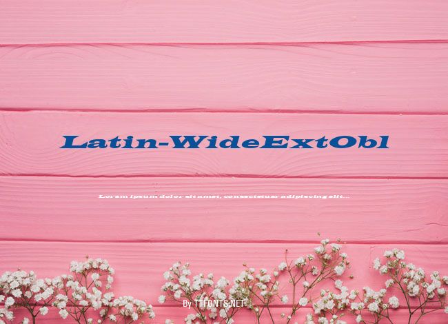 Latin-WideExtObl example