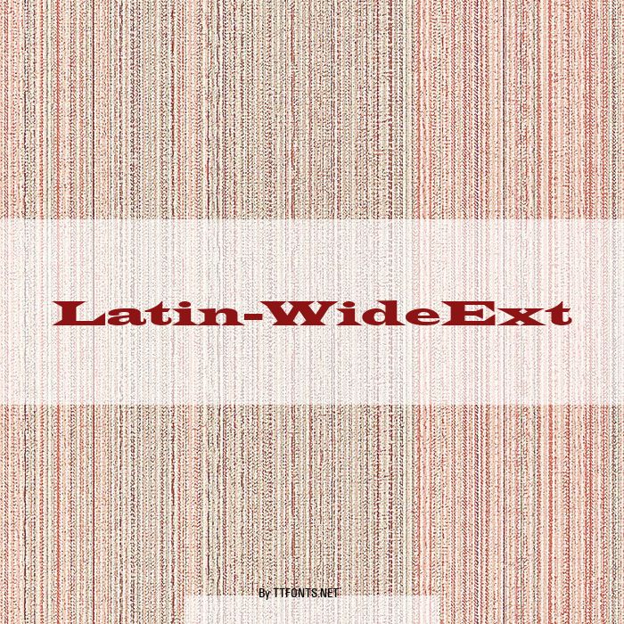 Latin-WideExt example