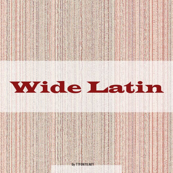Wide Latin example