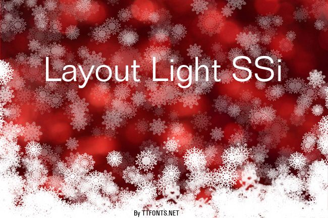 Layout Light SSi example
