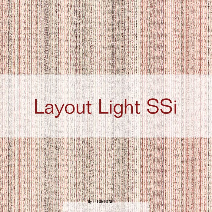 Layout Light SSi example