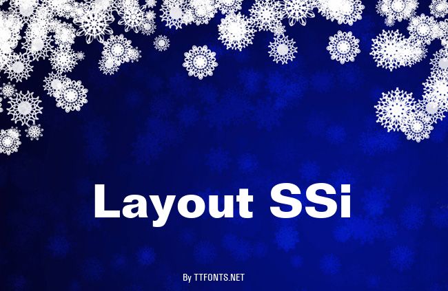 Layout SSi example