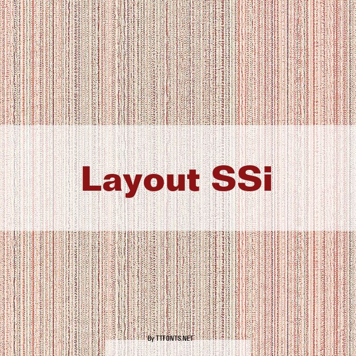 Layout SSi example