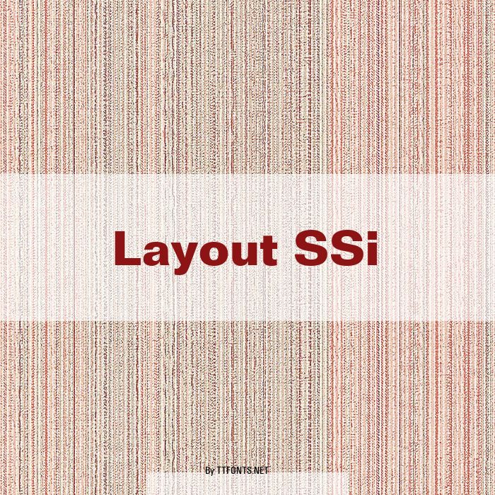 Layout SSi example