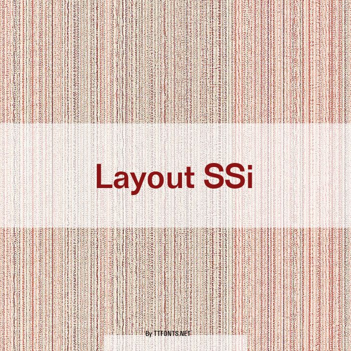 Layout SSi example