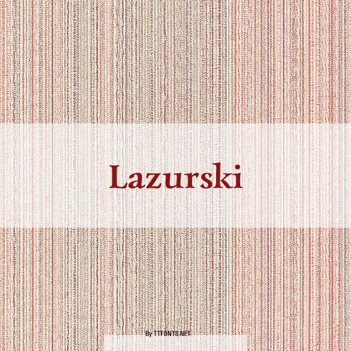 Lazurski example