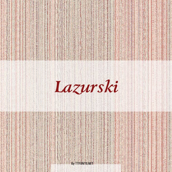 Lazurski example