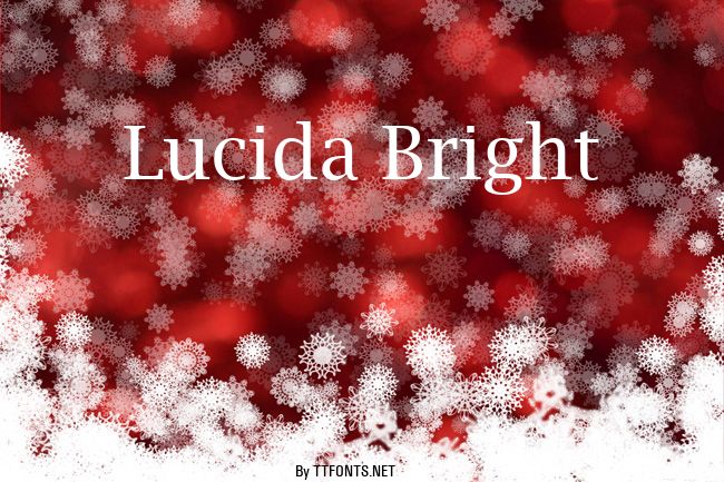 Lucida Bright example