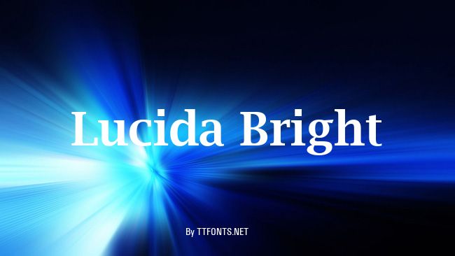 Lucida Bright example
